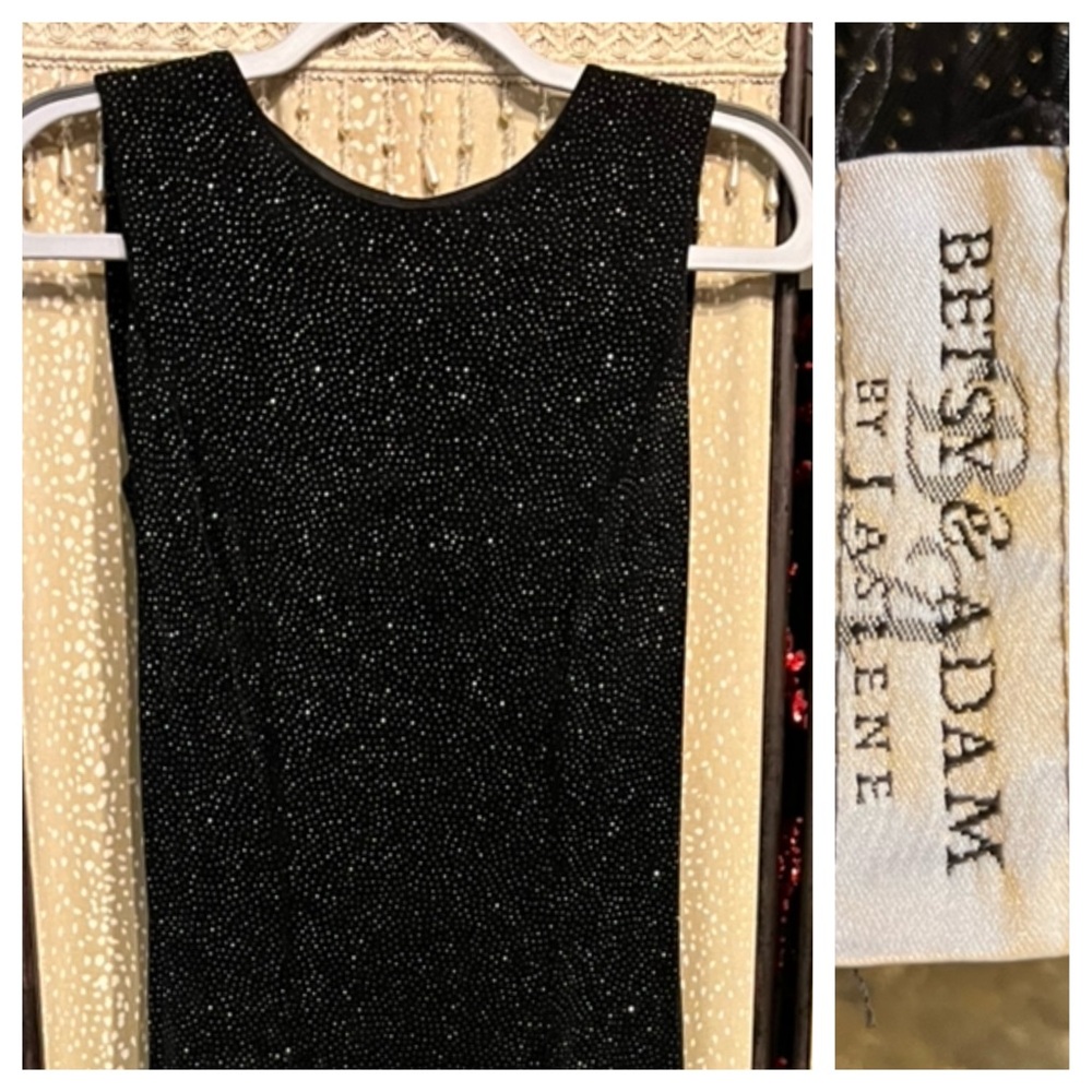 Betsy & Adam Glittering Black Gown